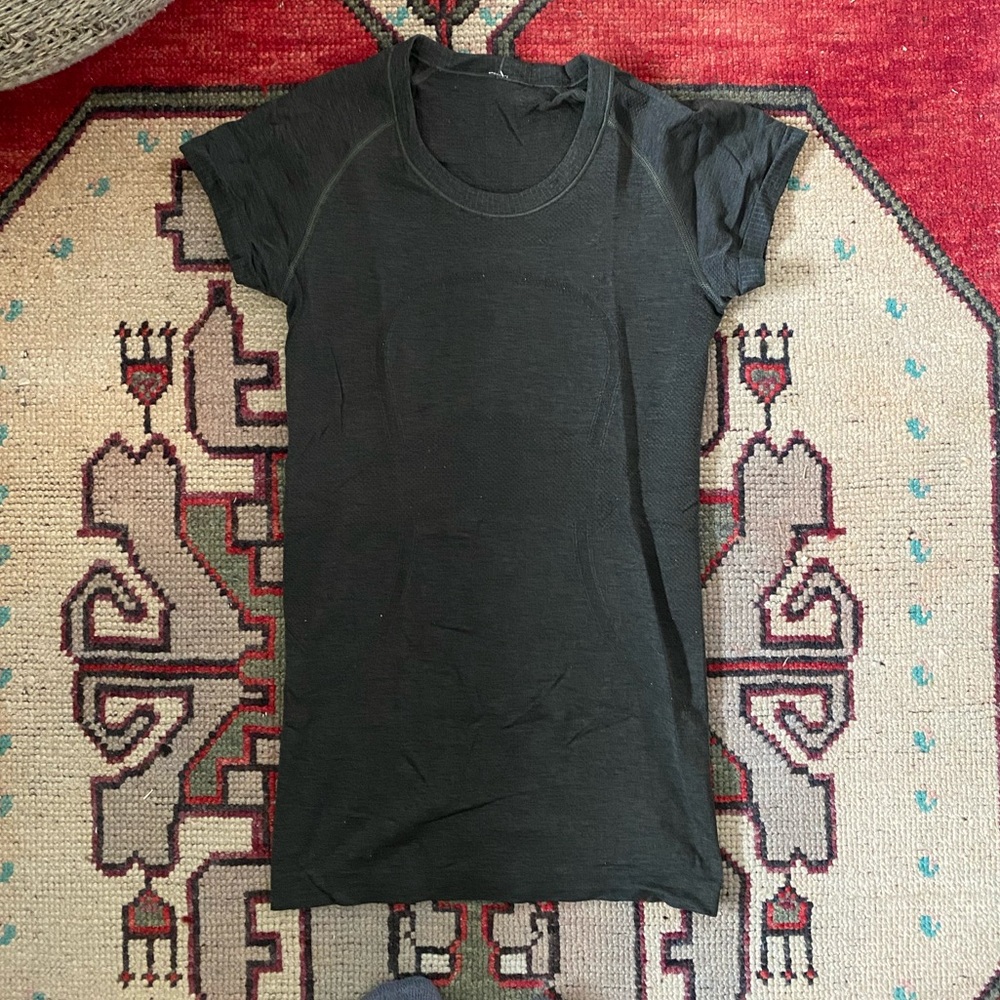 Dark Green Lululemon Swiftly Tech Tee